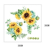 Home Decor Removable Sunflower Wall Sticker Kitchen Waterproof Decals Home-Decor